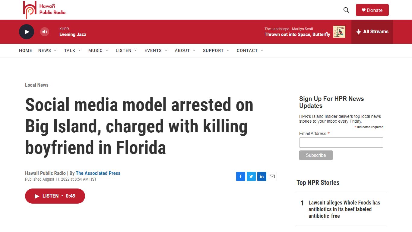 Social media model arrested on Big Island, charged with killing ...